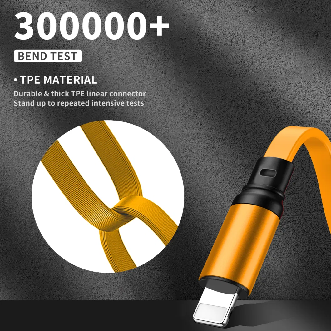 Retractable 3 in 1 Fast Charging USB Cable with Custom Pattern